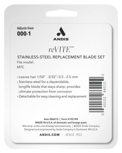 Andis 86010 reVITE Taper Clipper Wymienne ostrze ze stali nierdzewnej