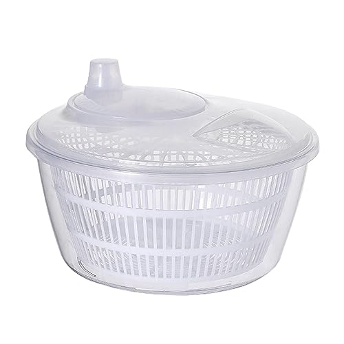 Fruit Washer Spinner | Manual Salad Spinner Lettuce Cleaner Spinner Fruit Dehydrator Drainer Vegetable Washer Dryer with Vegetable Washing Basket - Easy Drying of Moisture