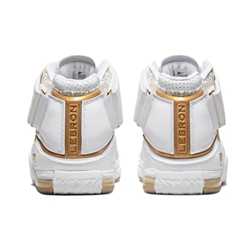 Nike Mens Lebron 2 DJ4892 100 Maccabi Tel Aviv - Size 11.5 White/Metallic Gold