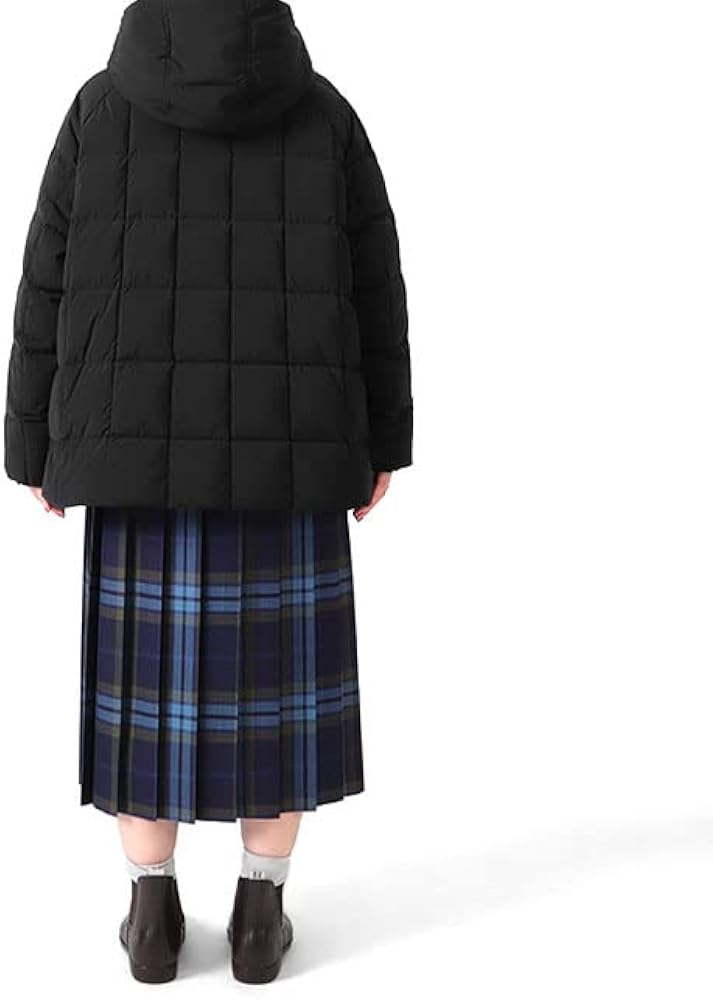 Amazon.co.jp: [ダントン] フード付き スクエアキルト Aライン ダウン