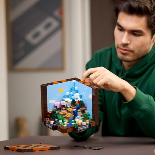Image of LEGO Minecraft 21265 The Workbench Set for Building and Displaying for Adults with 8 Figures Including Steve, Alex and Mobs - DIY Decoration for Living Room - Minecraft Gift for Adults