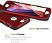 DUDETOP Compatible for iPhone 8 Case,iPhone 7 Case with Tempered Glass Screen Protector,3 Layer Hybrid Heavy Duty Shockproof Anti Slip Full-Body Protective Phone Cover for iPhone 8/7,Red