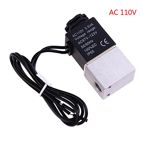 Válvula solenoide para automatizar el riego y control de aire a 220V con rosca de 1/8" 6