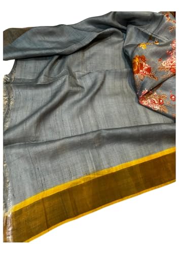 Generic tussar silk saree in tussar silk – image 7