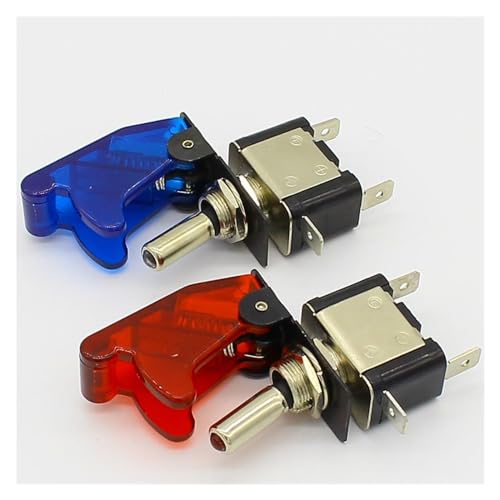 Interrupteur à bascule LED 12V avec bouton de commande vert robuste pour camion et bateau