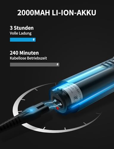 Haarschneidemaschine Profi Haarschneider Leiser Motor Selbstschärfende Titanium Keramik klingen Langhaarschneider Akku Kabellose 2000mAh Batterie Haartrimmer Set für Familien