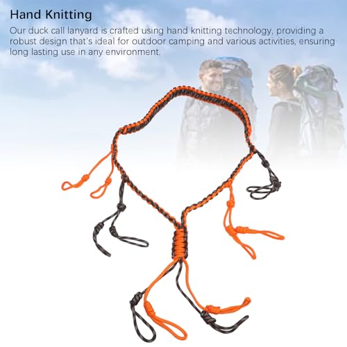Tbest Vielseitiger Nylonhalter Lanyard, Praktisch und Sicher für Camping, Outdooraktivitäten, Wandern und tägliche Verwendung, Komfortabel und stilsicher Design (Orange)