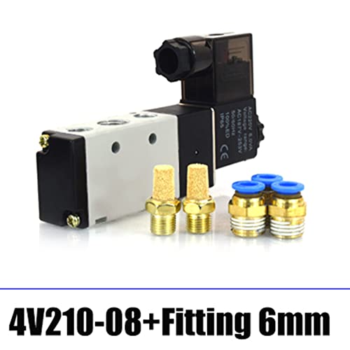Électrovanne pneumatique 5/2 voies 4V210-08 DC24V haute précision pour automatisme stable