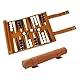 JOAASU Backgammon Spiel Set, 25x35cm Backgammon Reise, Leder Reisebackgammon, Brettspiel mit Schachfiguren und Würfeln, für Erwachsene, Kinder, Camping-Enthusiasten und Reiseliebhaber