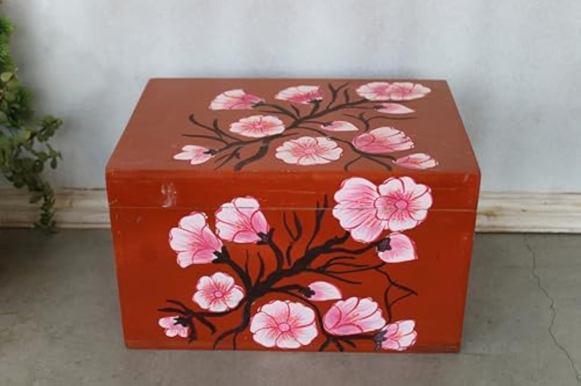 Handcarved Wooden Jewellery Box, Antique Storage Solution