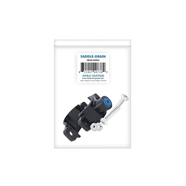 APEC Water Systems Ablasssattelventil mit 6,35 mm Schnellanschluss für Untertisch-Umkehrosmoseanlage (SADDLE-DRAIN) – Bild 3