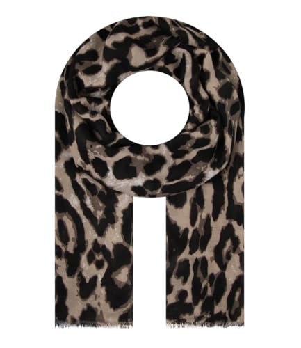 Majea - schmal geschnittenes Damen-Halstuch, dünner Schal, feines Halstuch, sommerlicher Damenschal, Damen Stola (880060) (beige 10)