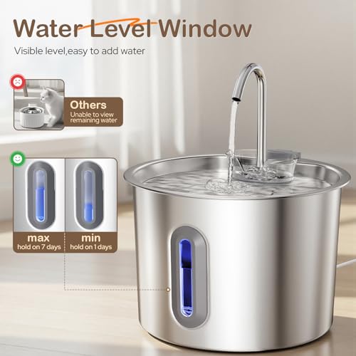 Zivacate Fontanella per Gatti Acciaio