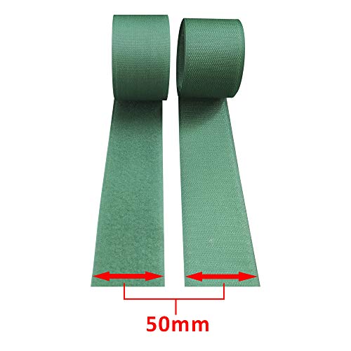 Fecho De Contato Macho E Fêmea 50mm X 1 Metro Cor Verde