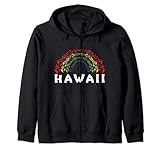 Photo Gallery islands vintage souvenir hawaii fiori arcobaleno felpa con cappuccio Photo Gallery islands vintage souvenir hawaii fiori arcobaleno felpa con cappuccio