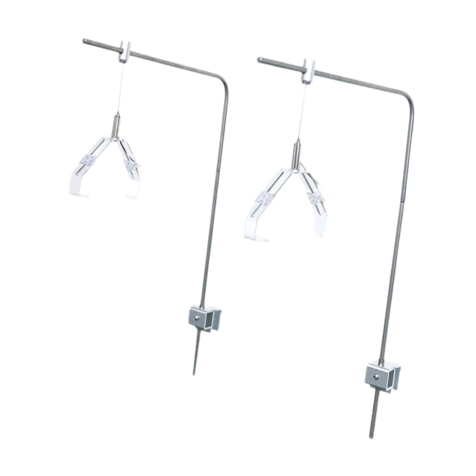 Aquarium Lampenhalterung Aquarium Licht Träger Halter Gestänge Edelstahl Langlebig Verstellbarer Oberarm Fixierklemme Saubere Linienführung Minimaler Look für Wohnzimmer Empfangsbereich Ausstellung