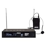 Radiomicrofono VHF con regolatore di volume e presa in uscita sia bilanciata che sbilanciata. Il display mostra la frequenza operativa. Ampio raggio d’azione. In dotazione è fornito il trasformatore n