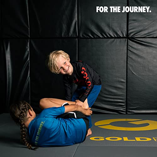 Gold BJJ Kids' Contender Rash Guard - Youth Boys and Girls Jiu Jitsu Rash Guards4