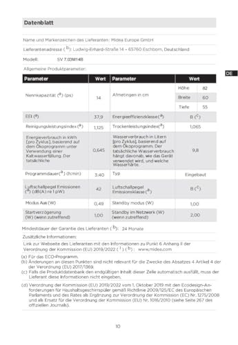 Midea SV 7.03M14B Spülmaschine Vollintegriert 60 cm,14 MGD, Besteckschublade, Hygienepflege+, Einbaugeschirrspüler mit WIFI, 7 Programme, 42dB, Dualzone Wash, Extra Trocknen, Vollwasserschutz