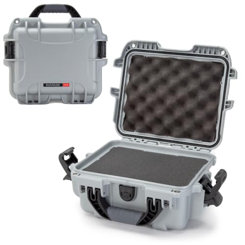 Image of NANUK 905 Hard Case with Foam - IP67 Waterproof Hard Case, Protective Hard-Shell Box for Camera, Drone & Gear - Impact-Resistant, Dustproof, Travel-ready, 12.5 inch x 10.1 inch x 6 inch, Made in Canada - Silver
