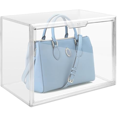 Minjuna Clear Plastic Handbag Storage Organizer Cover