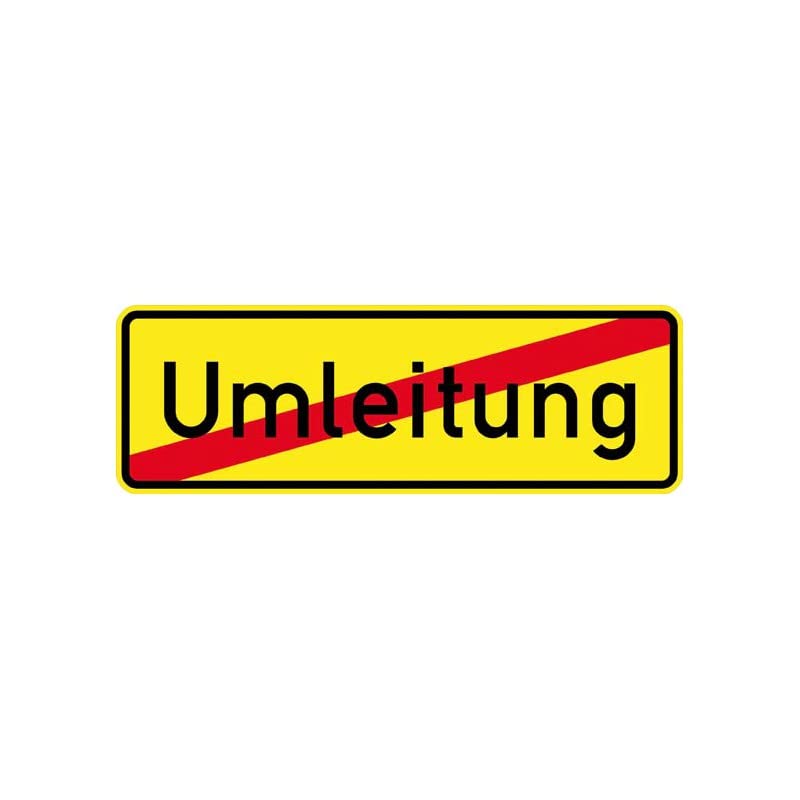 Format 4332163346838 - Vkz 457.2. 350X1050Mm Ende Der Umleitung