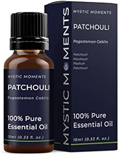 Mystic Moments | Patchouli Essential Oil 10ml - Pure & Natural oil for Diffusers, Aromatherapy & Massage Blends Vegan GMO Free