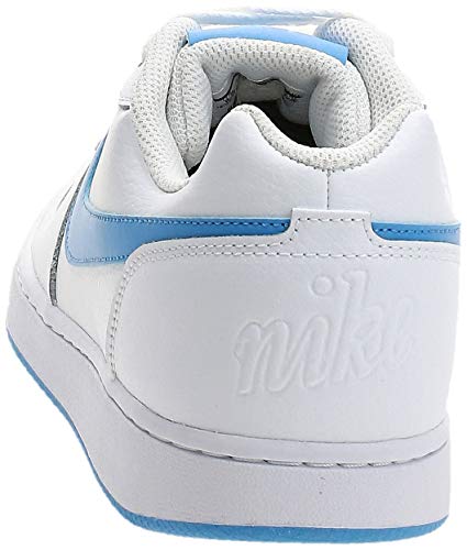 Nike Men's Ebernon Low Basketball Shoe, White/University Blue, 12 Regular US3