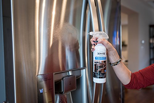 Bayes High-Performance Stainless Steel Cleaner, Polish, and Protectant - Includes Microfiber Cloth - Cleans, Shines and Protects Indoor and Outdoor Stainless Steel Surfaces - 16 oz - Thumbnail 4