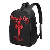  Oudrspo Mago De Metal Oz Laptop Backpack, Travel Business Backpack for Men with USB Charging Port,College Fits Up to 17 Inch Notebook Computer Back Pack Bag