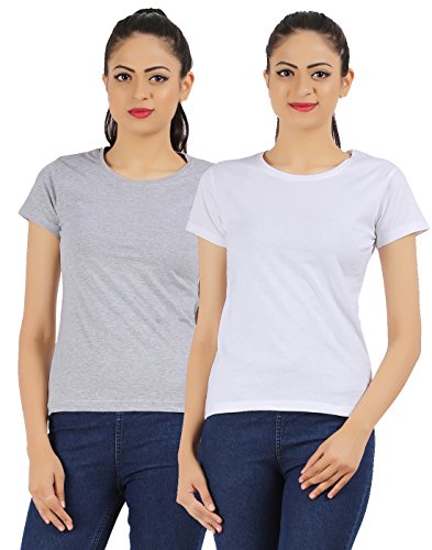 Image of Ap'pulse Women's Combo Regular Fit T Shirt (Pack Of 2)
