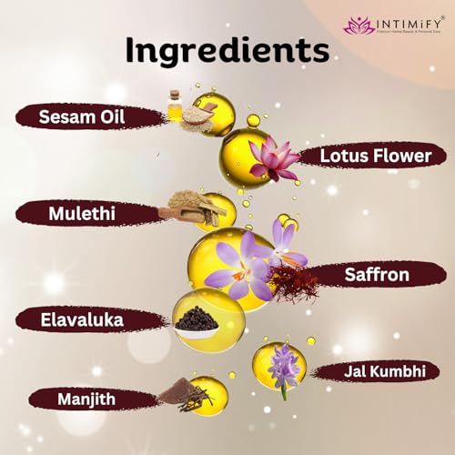 Image of INTIMIFY Kumkumadi Oil For Face| Kumkumadi Tailam For Glowing Skin | For Women & Men | 15 ml