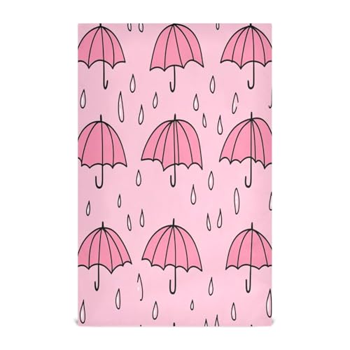 STAYTOP Cute Umbrella Kitchen Dish Towel Set,6Pcs Drying Kitchen Towels Tea Towels Gift Set for Drying Cleaning Cooking Baking