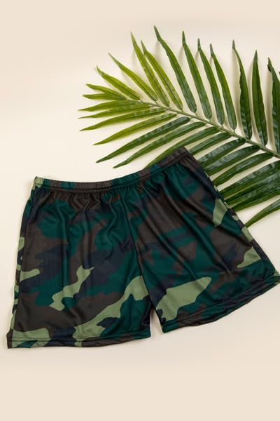 Men's Tan Through Swim Trunks, Camo, Size Large4