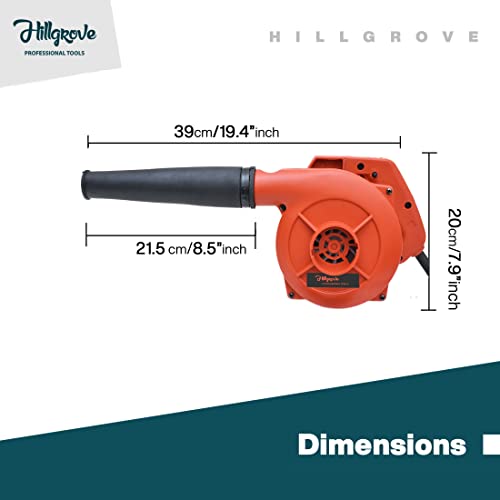 Image of Hillgrove HGBLW3M4 Electric Air Blower and Suction Dust Cleaner 800W /18000RPM for AC /Computer /Home with Air Blower Machine Gun Dust Cleaning Forward Curved Air Blower (Corded Vacuum) Multicolor