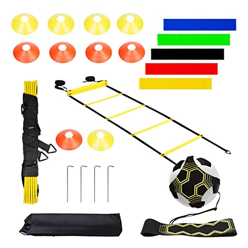 VIKILON 21 pièces Foot Accessoires Kit d'entraînement de Football pour Enfants, Agility Speed...