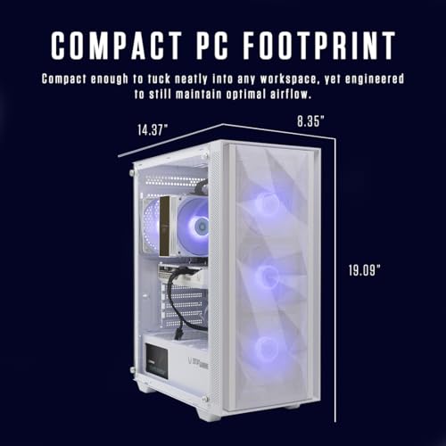 Image of ZOTAC MEK Gaming PC Desktop, NVIDIA GeForce RTX 5060 8GB GDDR7, AMD Ryzen 5 9600X Up to 5.4GHz, 16GB DDR5, 1TB NVMe SSD, 650W 80+ Gold PSU, WiFi 6E, Bluetooth 5.3, Windows 11 Home, White