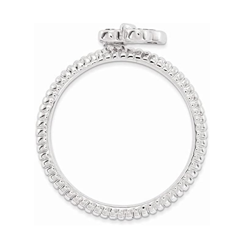 Bague de promesse en argent 925 avec topaze bleue et perles