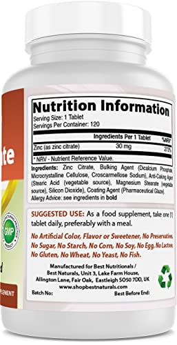 Best Naturals Alpha Lipoic Acid 200 Mg & Zinc Citrate 30 Mg #TOP2