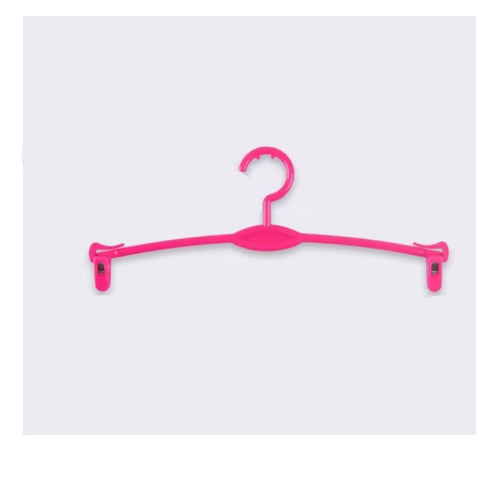 50 pezzi di plastica clip biancheria intima viola nero trasparente porta reggiseno telaio rack mutande appendiabiti negozio negozio appendiabiti(C rose red)
