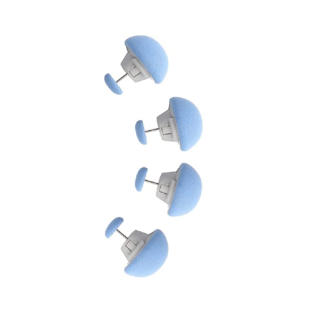 Duvet Clips & Duvet Cover Fasteners – Mushroom Quilt Fixing Pins, Anti-Slip Bed Sheet & Comforter Holders, Quilt Clamps for Blankets, Bedding & Curtains (Blue, Pack of 4)-image-36