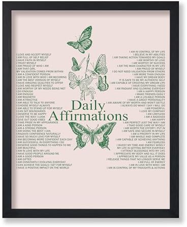 Poster Master Daily Affirmations Poster - Motivational Print - Bu...