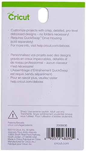 Pointe de gaufrage fine Cricut PC2006836 Maker accessoire papier unique