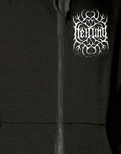Sweat à capuche Heilung Remember au logo imprimé et textile noir confortable