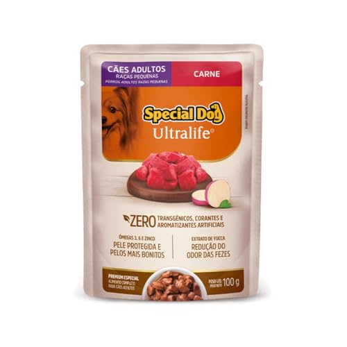 Sachê Special Dog Cães Raças Pequena Carne 100g Caixa 12 unidades