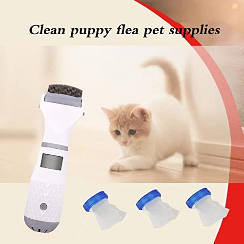 Kosoree-Head-Lice-Treatment-Electric-Lice-Comb-Head-Vacuum-Lice-Comb-Electric-Capture-Pet-Filter-Lice-Treatment-with-Night-Effect-Display-89x26in-White