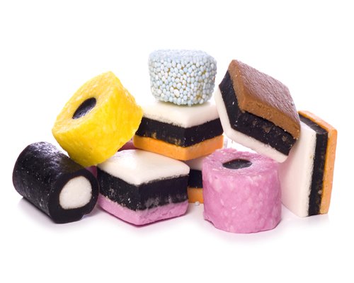 Liquorice Allsorts 250 gram bag (1/4 kilo)