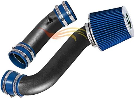 RW SERIES - MATTE BLACK PIPE BLUE - COLD AIR RAM INTAKE Compatible For 90-97 FORD THUNDERBIRD 3.8L V6