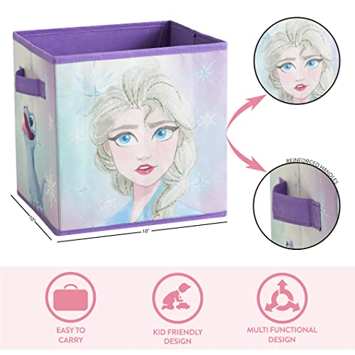 Image of Polycanvas Disney Frozen 2 Collapsible Storage Cubes, Set of 2, 10 inchx10 inch