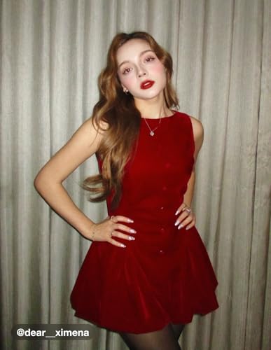 CIDER Cocktail Dress Velvet Boat Neck Mini Bubble Hem Party Dress Elegant Short A Line Middle Waist2